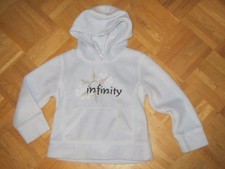 Funboard Fleece Pullover Kapuzenpulli mit Stickerei Gr. 116 sehr gut erhalten