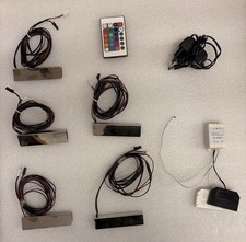 5 LED Clips RGB Glasboden-Beleuchtung Glaskantenlichter für Vitrine Schrank