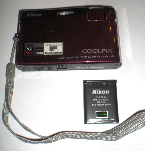 Nikon coolpix s60 bordeauxrot - nikon,