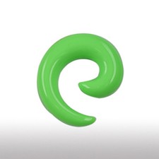 Kunststoff Dehnungsspirale Bunte Farben schnecke Expander Ohr Piercing Plug