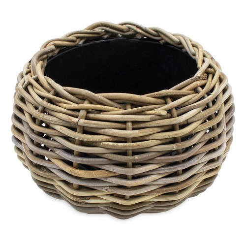 Rattan pflanztopf shabby mit - rattan,