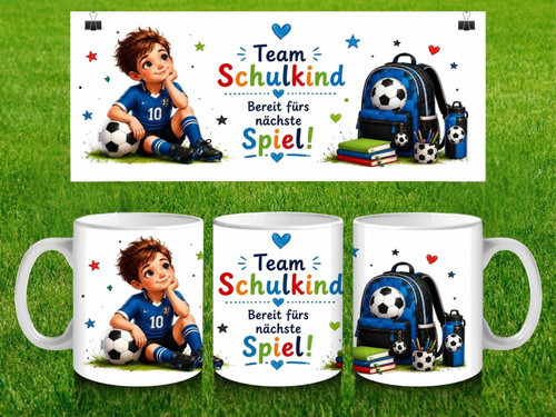 Schulkind tasse fußball - fußball, –