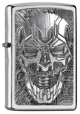 ZIPPO - BENZIN - FEUERZEUG - TECHNIC SKULL TRICK 2007759 - NEU!