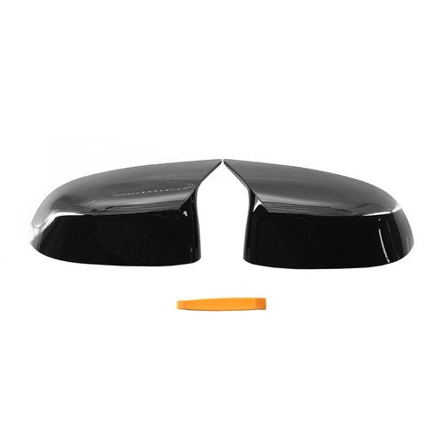 Glanz schwarz spiegelkappen - 2x,
