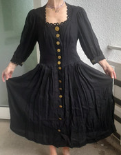 Leinenkleid qössi schwarz - leinenkleid,
