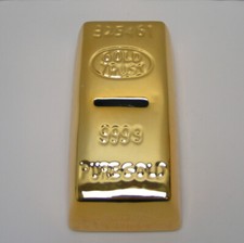 Formano Spardose "Goldbarren" 17 cm B-Ware Schlüssel