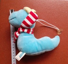 Nici Stofftier Plüschtier Sammlerfigur Selten Blauer Wurm Mit Saugnapf Aufhänger