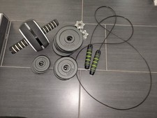 Fitness Gewichte, Langhantel, Gusseienere Gewichte, Fitness Bauchroller