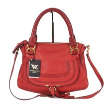 CHLOÉ Marcie Large Calf Red