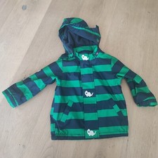 Schöne Regenjacke Tchibo TCM Leicht Gefüttert Grün Blau Dinosaurier 86 92 Top