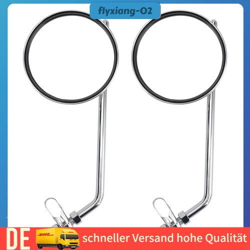 Paar spiegel custom rund - rund, 4"