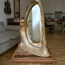 Jugendstil-Bronzefigur „Frau