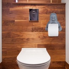 Toilettenpapierhalter mit Moai-Statue, Osterinsel-Moai-Figur, funktionale,