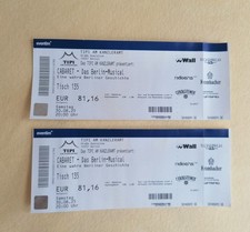 2 Karten Berlin Musical Im