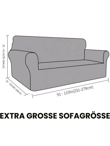 Sofabezug samt dehnbar - xl,,