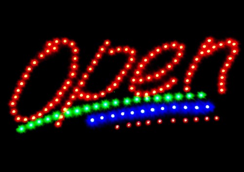 Led schild - led,, leuchtschild