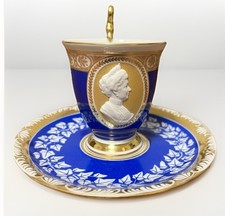 KPM Berlin Porträttasse Königin Augusta Victoria Sammeltasse Porzellan