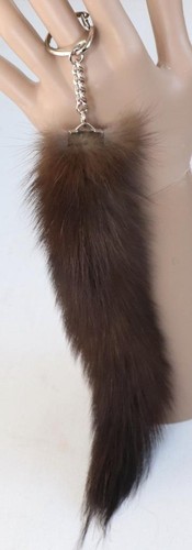 Pelz anhänger zobel karabiner - anhänger,