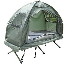 Feldbett mit zelt schlafsack - mit, zelt,