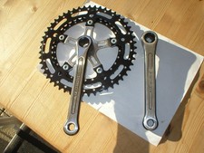 Solido Tretkurbel links und rechts Neu Schwarz Chrom Rennrad