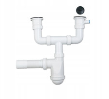 Siphon für Spüle Ø50