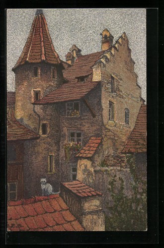 Künstler ernst e - künstler-ak,