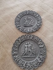 2 Zinnwandteller Aus Den Nachlass Unserer Mama