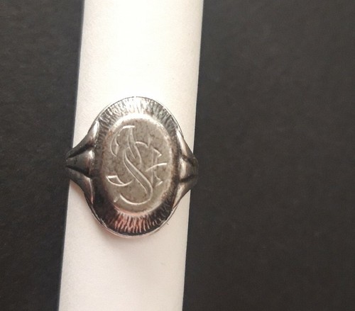 835 silber siegelring - silber,