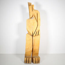 Holz Skulptur Frau 105 cm vom