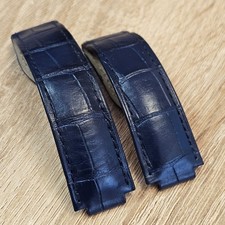 Cartier Alligator Uhrenarmband Blau