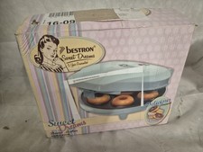 Bestron Donut Maker im Retro Design Mini-Donut Maker für 7 kleine Donuts(Ø 5 cm)