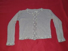 Strawberry Faire Mädchen hellflieder Strickjacke - Perlen - 4T 3-4 Jahre - GUT