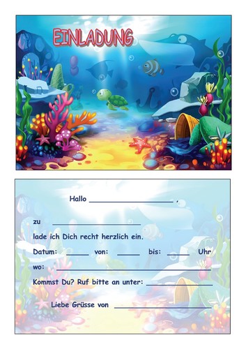 Einladungskarten kinder - einladungskarten,