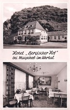 AK MAYSCHOSS b. Altenahr Kr. Ahrweiler - 2 Bild Hotel Bergischer Hof - ca. 1960