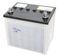 Panasonic Autobatterie Batterie 12V 20HR 65Ah CCA 465A D23 75D23L-MF 23x20x17cm