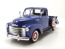 Chevrolet 3100 Pick Up 1953 blau Modellauto 1:24 Welly