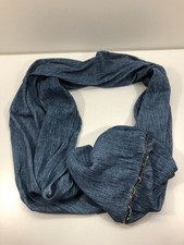 s.Oliver Loopschal Perlenakzente Dünn Blau Kopftuch