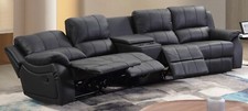 Heimkinosofa 4-Sitzer, Leder