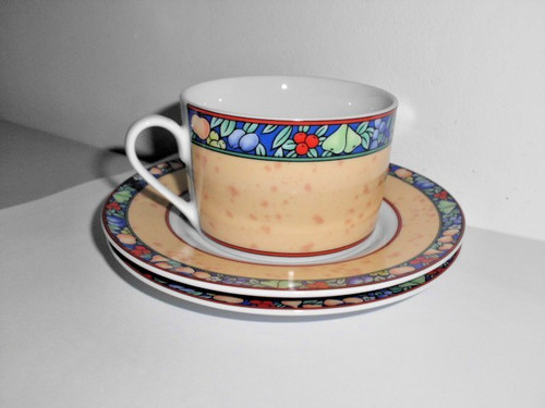 Porzellan kaffeegedeck - 3t.,