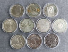 Silber: 10 Stück - 10 Euro Gedenkmünzen VZ von 2002 - 2011 in Kapseln