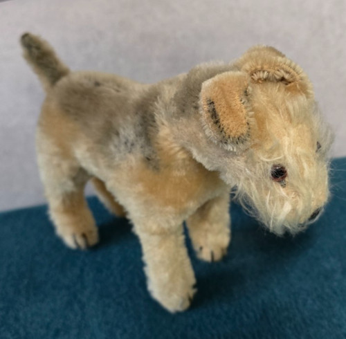 Steiff hund airedale terrier - hund,