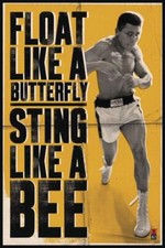 Muhammad Ali "Float and Sting" Poster 61 x 91,5 cm