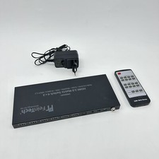FeinTech VAX04201 HDMI eARC Pass Matrix Switch 4x2 für Soundbar und 2 Displays 4