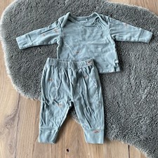 HM Baby Pyjama | Unisex Newborn | 62 | 2-teilig | Schlafanzug | Prenatal | Grün