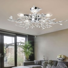 LED Chrom Decken Lampe RGB