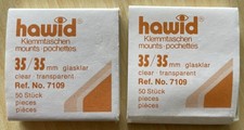 hawid Briefmarken Klemmtasche Ref Nr 7109  35 / 35 mm glasklar