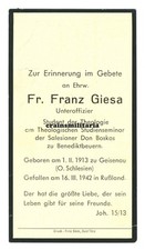 Orig sterbebild priester - orig.,