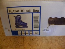 verstellbare Schlittschuhe von Tecno Pro __ Gr. 28-31 __ grau-blau