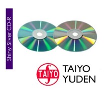 100 Original Taiyo Yuden CMC glänzend silber leer CD-R CD 48x 52x 80min 700MB Discs
