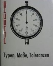 ORIGINAL PORSCHE 356 TYPEN MAßE TOLERANZEN HANDBUCH  NEU 1950 - 1965
